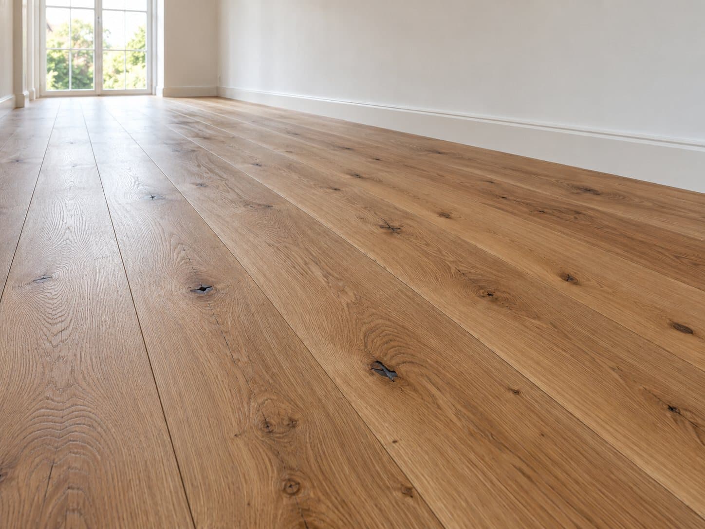 Full stave oak flooring