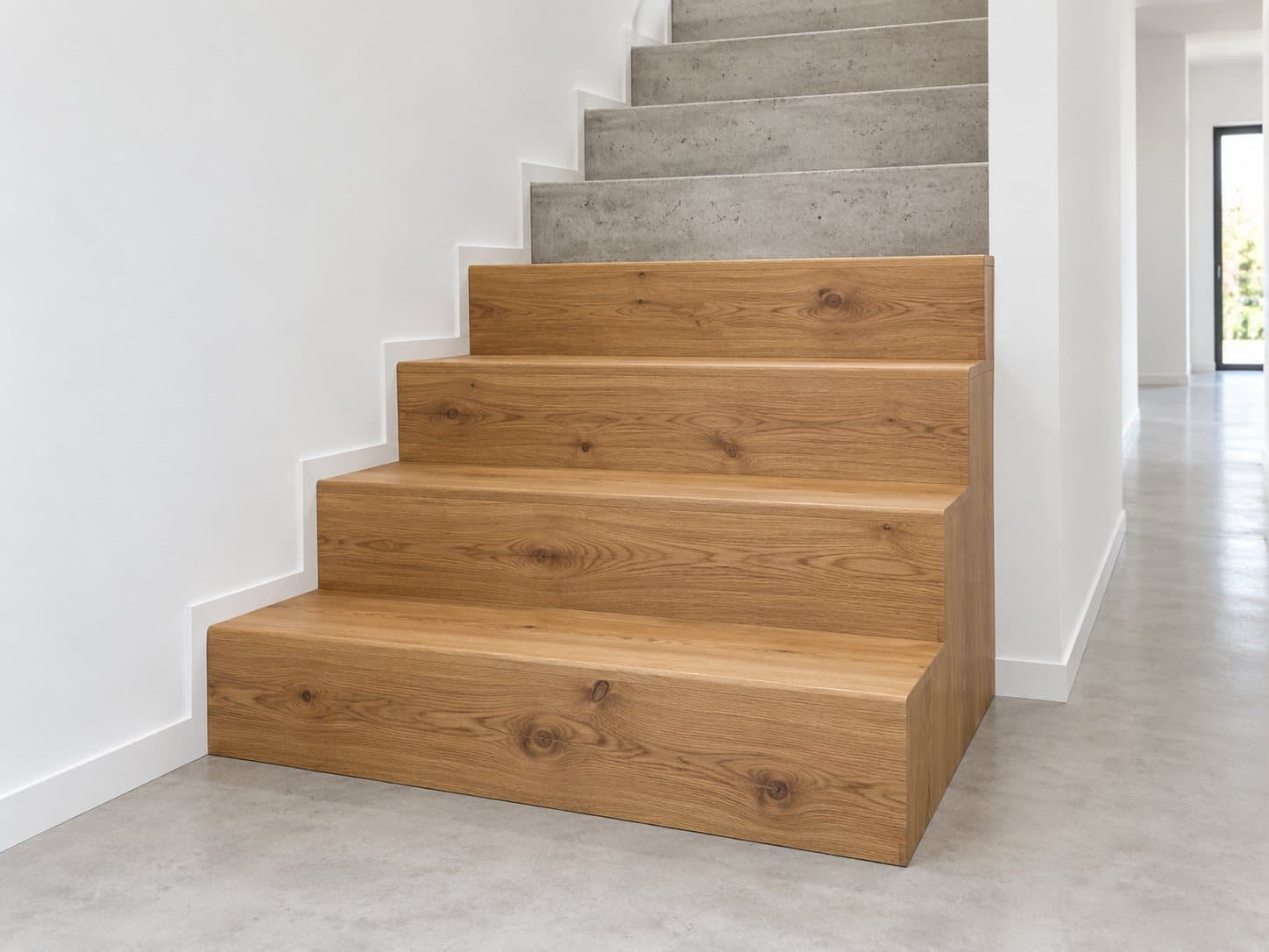 Half clad staircase