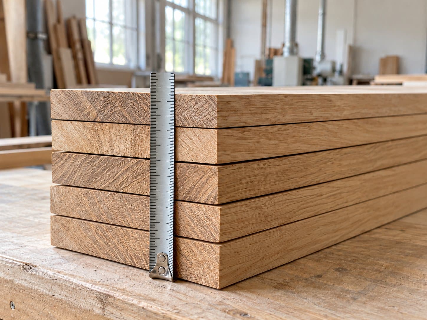 Board thickness closeup