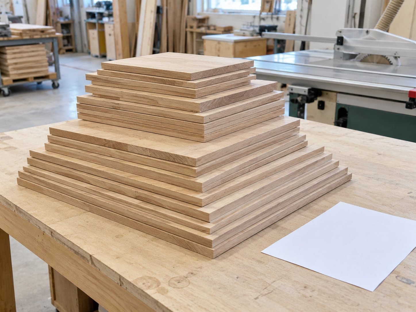 Panels cut to a cutting list
