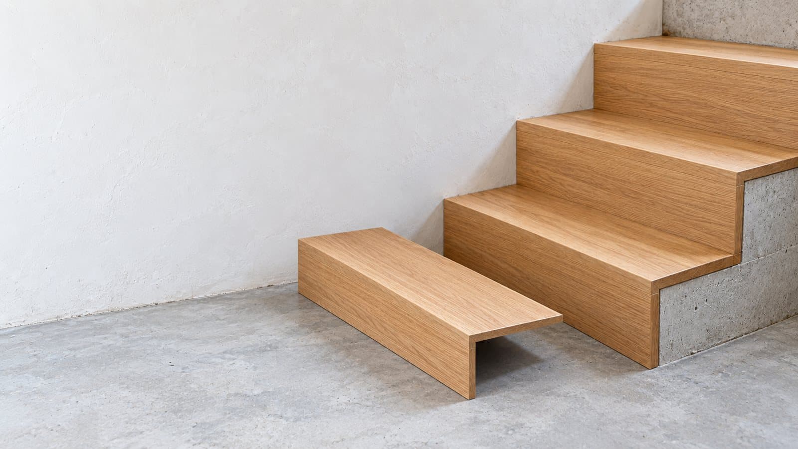 L-shaped stair treads